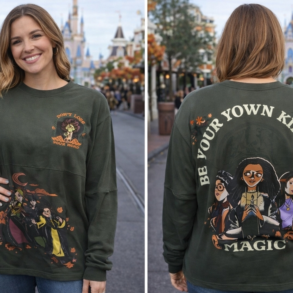 Disney Dark Green Women's Jersey with Villains